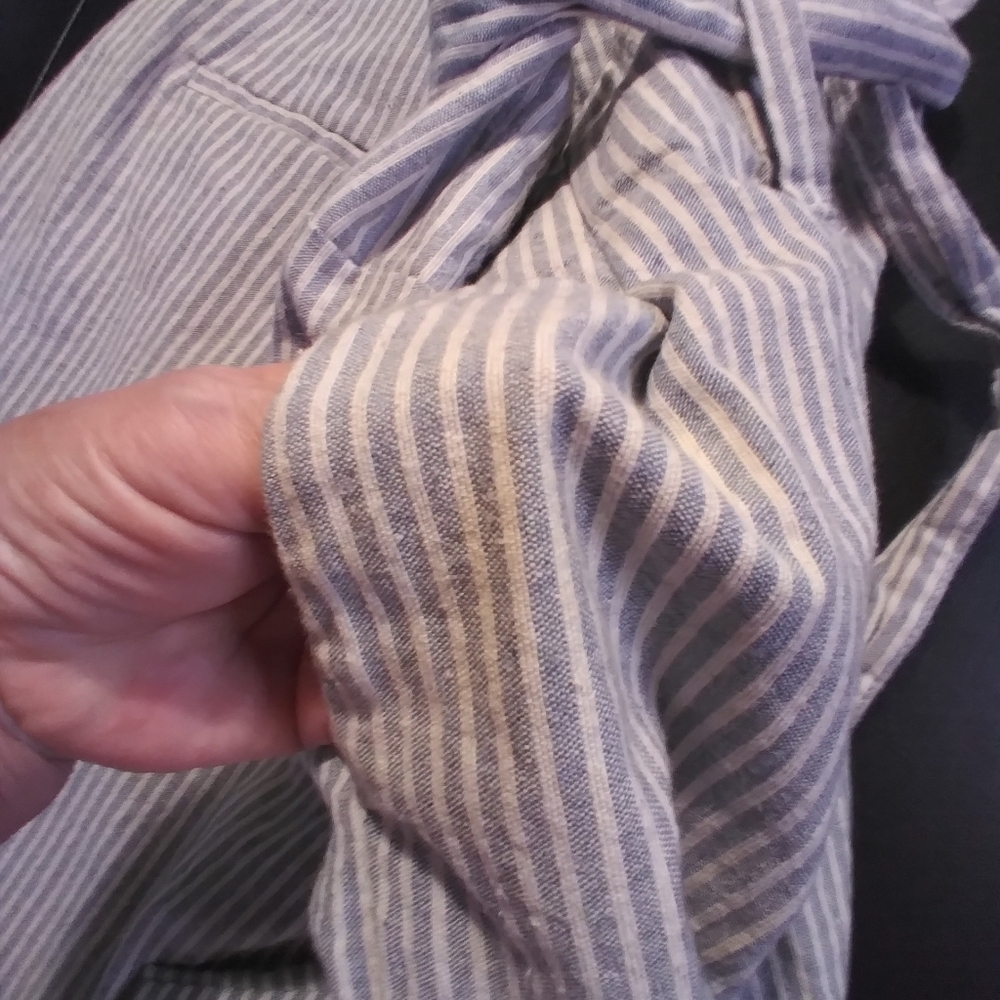 Madewell The New Denim Project Paper Bag Waist Pants Patchwork Hem Streatwear - Picture 2 of 14